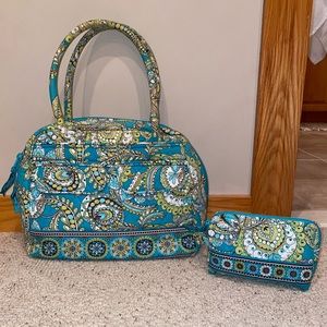 Vera Bradley Bowler Bag with Cosmetic Pouch